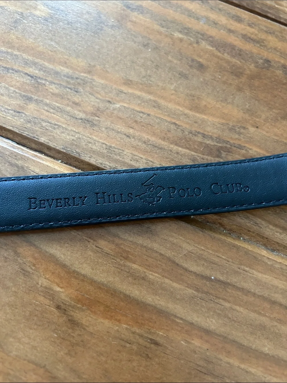 Youth Large Black Leather Belt with Silver Buckle
